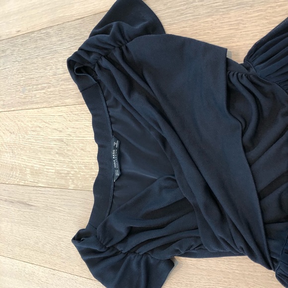 Navy blue chiffon dress from Zara - Picture 4 of 5